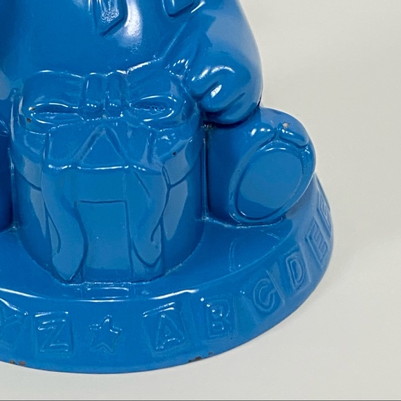 VINTAGE Godinger BLUE Teddy Bear Photo Holder - Picture 9 of 17